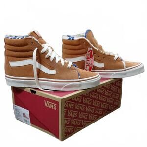"Vans" Unisex ,Mens Sz. 8, Womens Sz.9.5 ,Brown High-Top Sneakers W/ Sherpa....